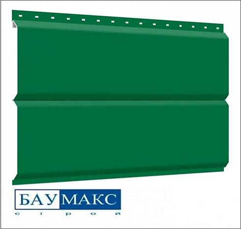 Сайдинг металлический БРУС Зеленая RAL 6029 ПЭ